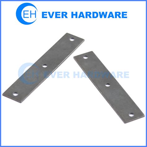 flat metal brackets with holes